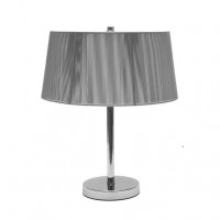 Distribuidor - Lâmpadas Diversas | Sobre Mesas Decoração | SOBREMESA MILAN CROMO/HILO PLATA 2XE14 42X35X35CM Ref: 024472101